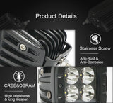 2 inch Led Work Light Offroad Flood Light 40W Aurora IP69K ALO-2-E4T (Pair)