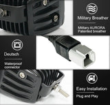2 inch Led Work Light Offroad Flood Light 40W Aurora IP69K ALO-2-E4T (Pair)