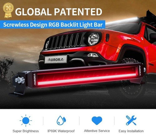 Aurora RGB 20'' 100W Light Bar ALO-S5D1-20-R5Q – 4x4offroadci