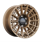 Set of Four Wheel Rims Dark Matte Tint Gold F1907 MAT OFFROAD