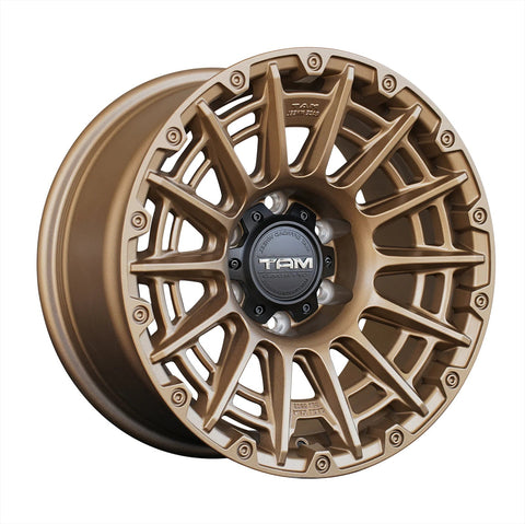 Set of Four Wheel Rims Dark Matte Tint Gold F1907 MAT OFFROAD