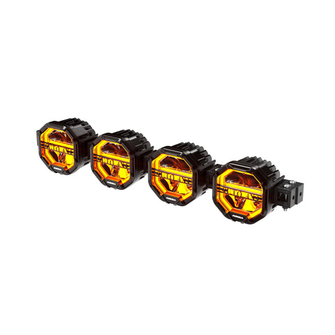Aurora Linkable Light Bar 4x4 LED Driving Fog 20 inch ALO-W-4-R12T3-AW-D4