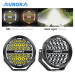 AURORA 7Inch Round Light Dual-Color DRL ALO-P-R-7-C34D1-AW Kit