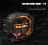 Aurora Led Work Light Strobe ALO-W-4-R12T3-AW Kit