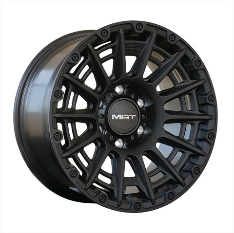 Set of Four Wheel Rims Dark Matte Tint Black F1907 MAT OFFROAD