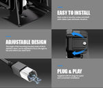 Aurora Led Work Light Strobe ALO-W-4-R12T3-AW Kit