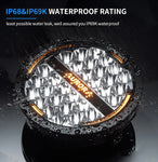 AURORA 7Inch Round Light Dual-Color DRL ALO-P-R-7-C34D1-AW Kit
