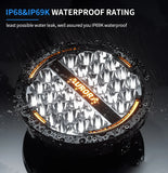 AURORA 7Inch Round Light Dual-Color DRL ALO-P-R-7-C34D1-AW Kit