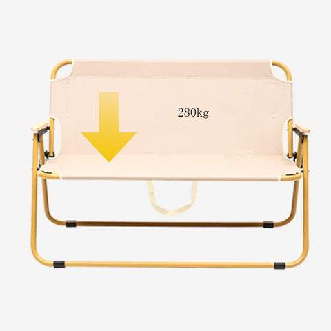 Foldable Double Seat Chair