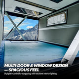 Waterproof Aluminum Pole Electric Lift Rooftop Tent