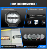 Aurora Led Work Light Strobe ALO-W-4-R12T3-AW Kit