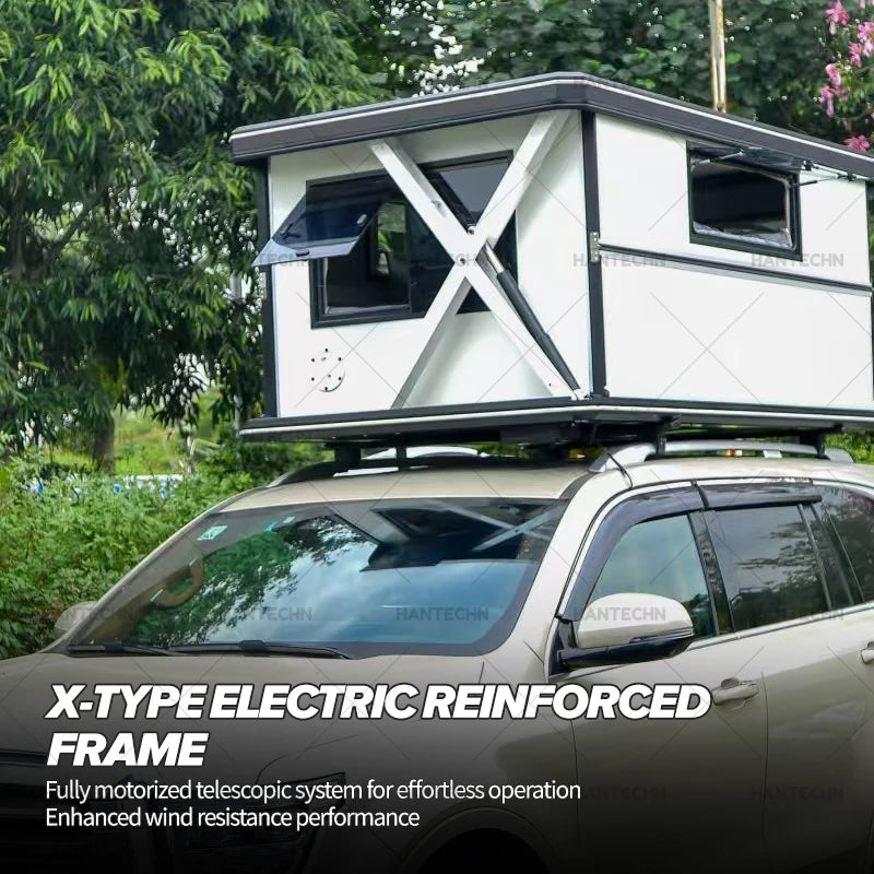 Tente de Toit Électrique Étanche | 4×4 Off-Road CI Abidjan - Electric Rooftop Tent – Waterproof & Lift