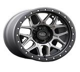 Set of 4 Wheel Rims Black Mud M510 Black Lip Edge