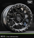 Set of 4 Wheel Rims Black Mud M510