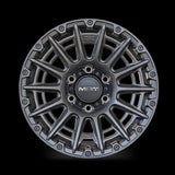 Set of Four Wheel Rims Dark Matte Tint Silver F1907 MAT OFFROAD Abidjan Garage 4x4offroadci